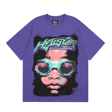 Hellstar Goggles T-Shirt Purple