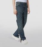 LV Pantalon carpenter en denim blue