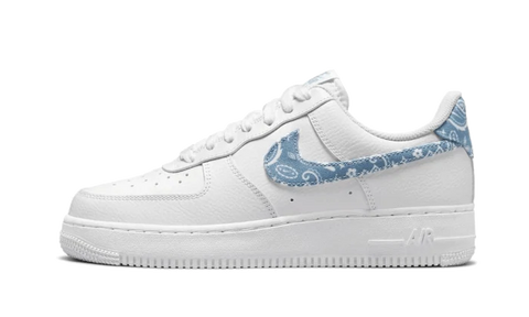 Nike Air Force 1 Low '07 Essential White Worn Blue Paisley - Sneaker6ix Shop
