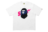 bape ape head central cee tee white face