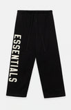 Fear of God ESSENTIALS Black Fleece Relaxed Sweatpants