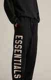 Fear of God ESSENTIALS Black Fleece Relaxed Sweatpants