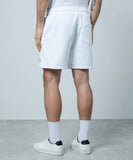 Casablanca Diamond Logo Patch Sweatshorts White détail du short blanc