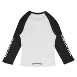 t-shirt chrome hearts manches 3/4 noir blanc streetwear