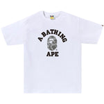 BAPE Honeycomb Camo College Tee 'White/Grey'