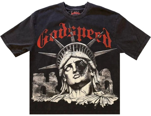 Godspeed R.O.M.E. T-Shirt 'Black Wash'