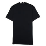 BURBERRY Ryland Block Collar Writting Polo Black polo noir premium