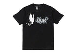 T-shirt Vlone Smoke Demon Angel Black imprimé graphique