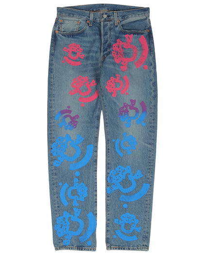 Denim Tears Bstroy Tears Light Wash Jean