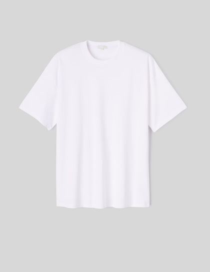 Bukumiku T-shirt Oversize Unique Couleur Blanc vue de face