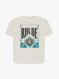 Rhude Off-White Card Bleu T-Shirt