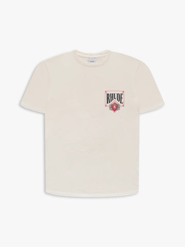 Rhude Off-White Card Tee Red
