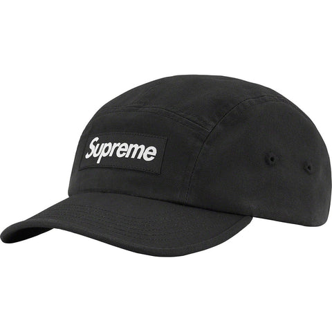 Supreme Washed Chino Twill Camp Casquette En Coton 'Black'