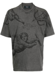 REPRESENT Cherub All Over T-Shirt in Vintage Grey