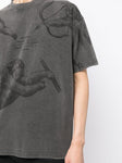 REPRESENT Cherub All Over T-Shirt in Vintage Grey