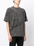 REPRESENT Cherub All Over T-Shirt in Vintage Grey