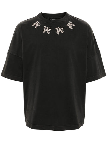 Palm Angels Statement Monogram T-Shirt Noir