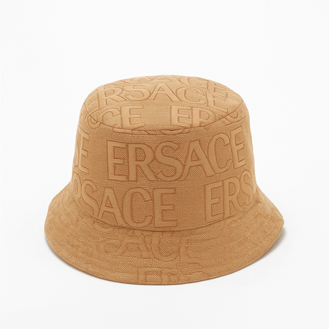 Versace Bob Monogram Logo Beige