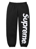 Supreme Satin Appliqué pantalon de survêtement Noir vue de face