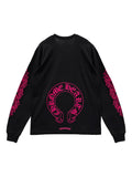 Chrome Hearts horseshoe-print long-sleeve Top Chrome Hearts