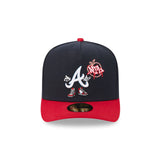 détail logo cartoon altanta braves cap