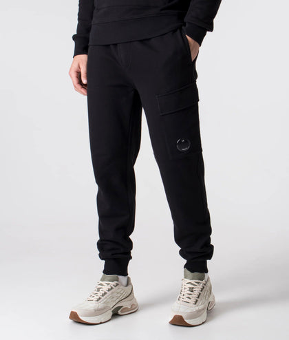 C.P. Company Regular Fit Diagonal Raised Fleece Cargo Joggers C.P. Company