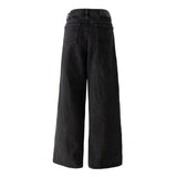 Adidas Loose Denim Pants Medium Black Denim vue arrière 