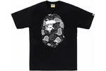 BAPE Liquid Camo Big Ape Head Tee Black