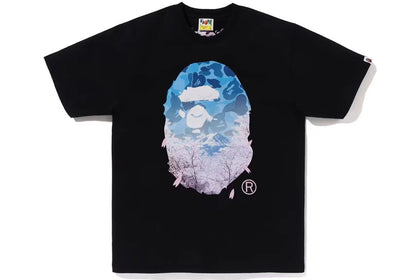 BAPE Sakura Photo Ape Head Tee (SS23) Black BAPE