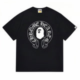 BAPE x Chrome Hearts Baby Milo T-shirt Black vue frontale