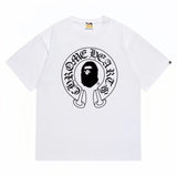 BAPE x Chrome Hearts Baby Milo T-shirt White vue frontale
