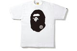 BAPE bicolor Big Ape Head t-shirt blanc noir vue avant
