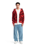 BAPE Color Camo Shark Full Zip Hoodie Red