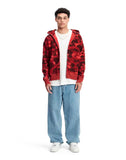 BAPE Color Camo Shark Full Zip Hoodie Red