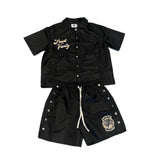 Saint Vanity Nylon Short Set Black Saint Vanity