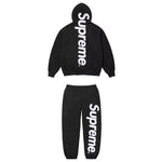 Supreme Satin Applique Black Tracksuit