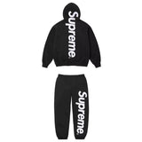 Supreme Satin Applique Black Tracksuit