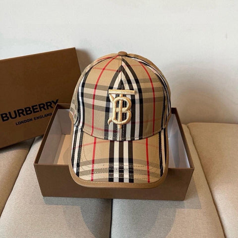 Burberry BT Baseball Beige Cap Cotton Hat