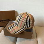 Burberry BT Baseball Beige Cap Cotton Hat