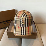 Burberry BT Baseball Beige Cap Cotton Hat