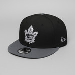 Casquette ajustée New Era 59FIFTY pour homme, couleur noir/gris, des Maple Leafs de Toronto