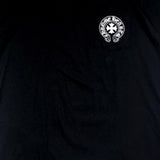 détail imprimé logo chrome hearts tee black