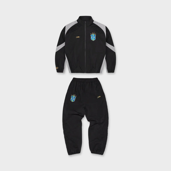 Corteiz Brasil Olympic Shuku Tracksuit | Noir/Noir | Sneaker6ix