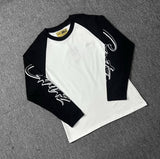 Corteiz Allstarz Raglan L/S Tee Blanc/Noir Corteiz
