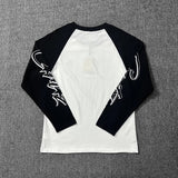 Corteiz Allstarz Raglan L/S Tee Blanc/Noir Corteiz