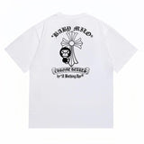 Détail imprimé Baby Milo sur t-shirt BAPE Chrome Hearts