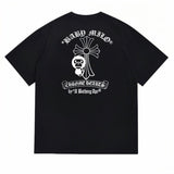 Détail imprimé Baby Milo sur t-shirt BAPE Chrome Hearts noir