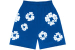 Denim Tears The Cotton Wreath Shorts Bleu Royal