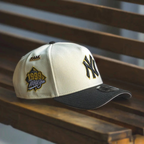 New Era 9Forty A-frame New York Yankees World Series 1999 Two Tone Grey Uv Snapback