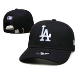 new era los angeles dodgers 9forty snapback black front